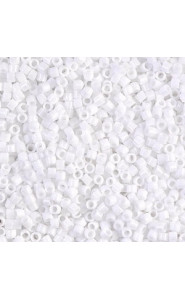 Miyuki delica beads 10/0 - Opaque chalk white DBM-200